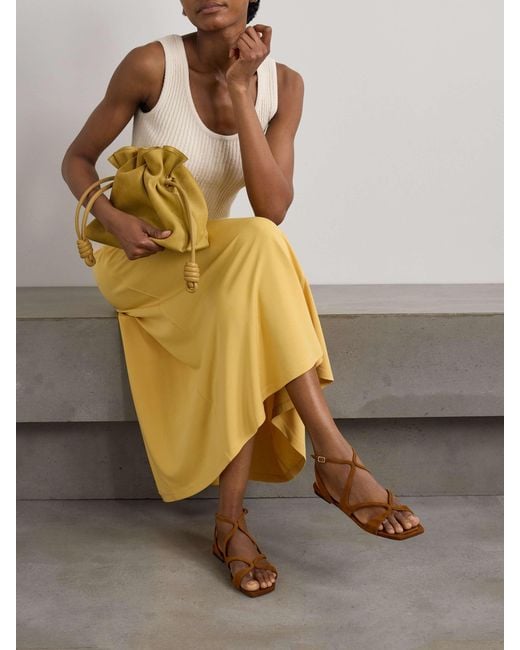 Jimmy Choo Brown Ayla Flat Sandals