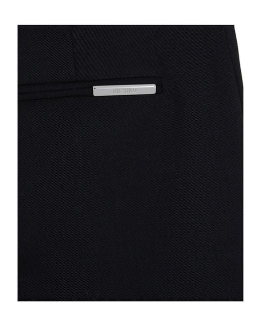 The Attico Black Wool Trousers