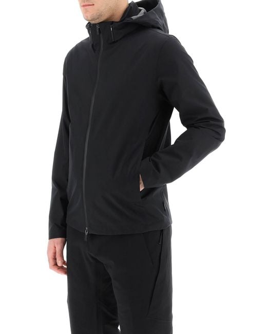 Herno Blue Zip-Up Hooded Jacket for men