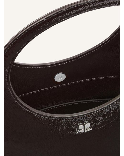 Courreges Brown Courrèges Holy Naplack Zipped Tote Bag