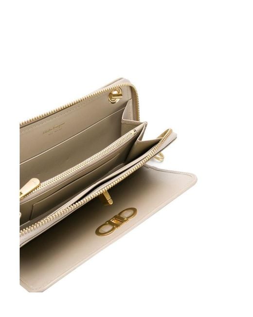 Ferragamo Natural Long Wallet