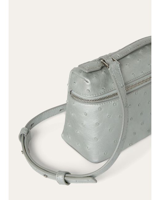 Loro Piana Gray Extra Pocket L19 Shoulder Bag