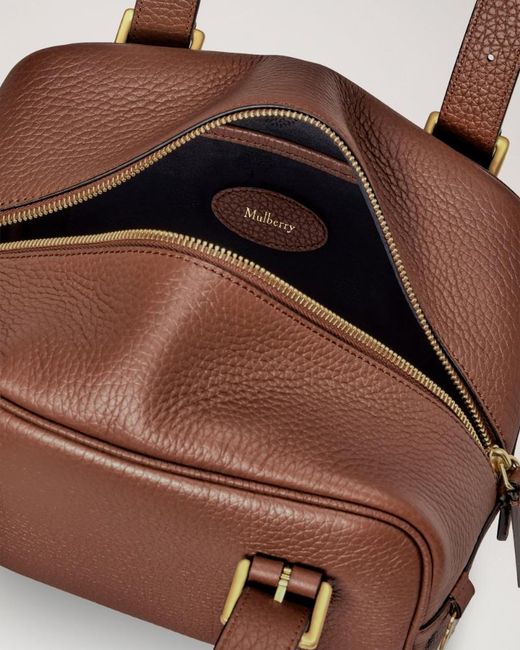 Mulberry Brown Small Boston Top Handle Handbag