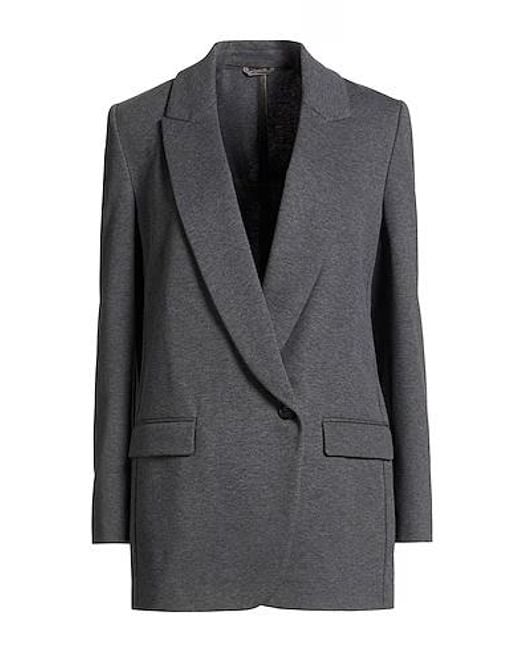 Brunello Cucinelli Gray Simple Blazer