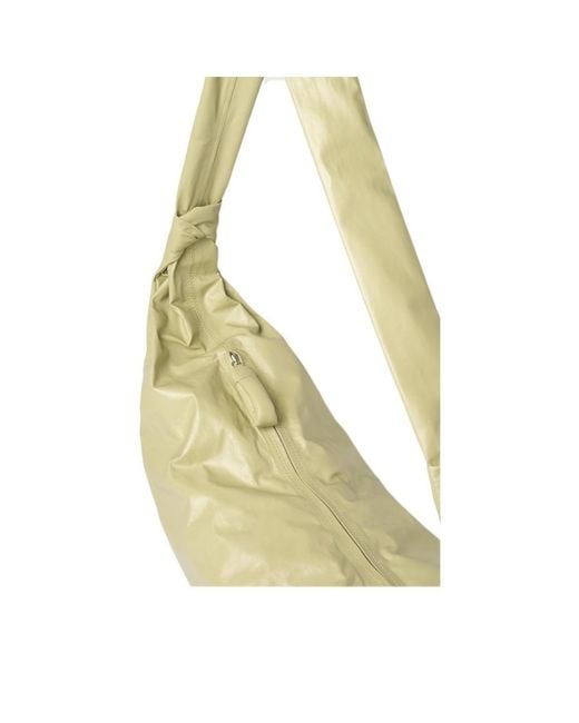 Lemaire Metallic Croissant Leather Shoulder Bag for men