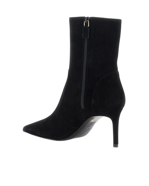 Stuart Weitzman Black Zipper Ankle Boots