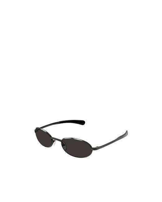 Gucci White Eyewear Oval Frame Sunglasses
