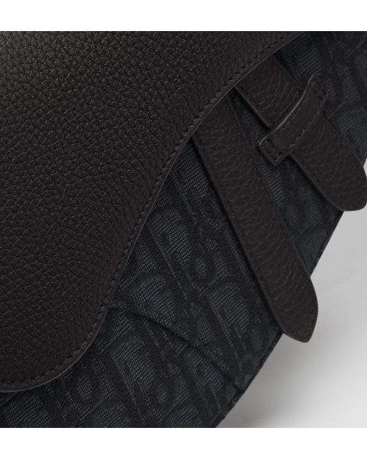 Dior Black Saddle Bag for men