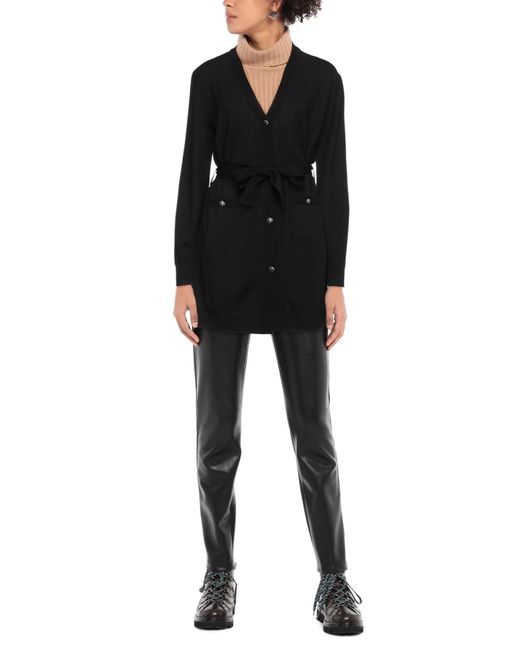 Dolce & Gabbana Black Minimalist V-Neck Long-Sleeve Knit Cardigan