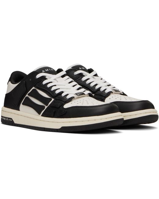 Amiri Black Skel Lace-Up Sneakers for men