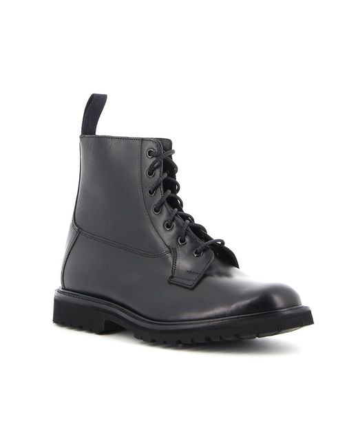 Tricker's Black Tricker's Burford Derby Boots for men
