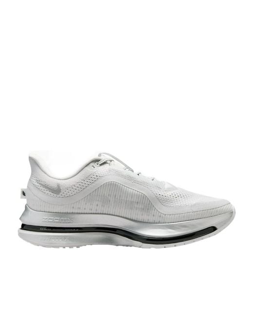 Nike White Pegasus Premium Road Running Shoes for men