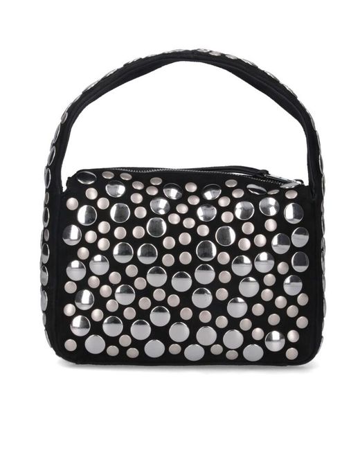 Khaite Black All Over Studs Embellished Bags
