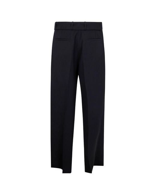 Jil Sander Blue Straight Leg Pants for men