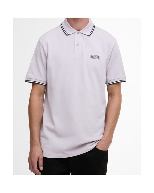 Barbour Purple Evan Logo Polo Shirt for men