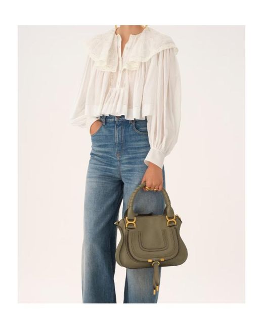 Chloé Green Chloé Marcie Small Tote Bag