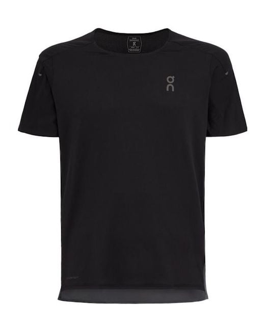 On Shoes Black Performance-T Running T-Shirt for men