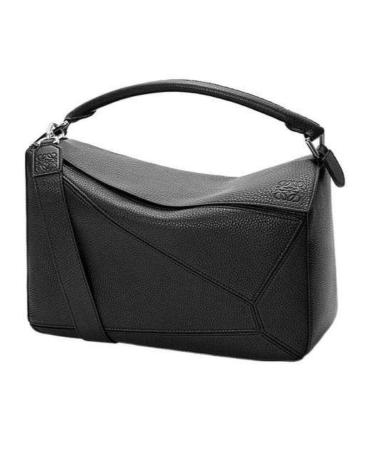 Loewe Black Large Puzzle Bag for men