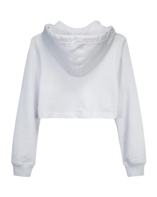 Moschino White Teddy Bear Zipper Hooded Long-Sleeved Zipper Sweater