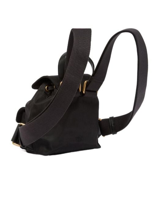 Pinko Black Drawstring Detailed Small Backpack