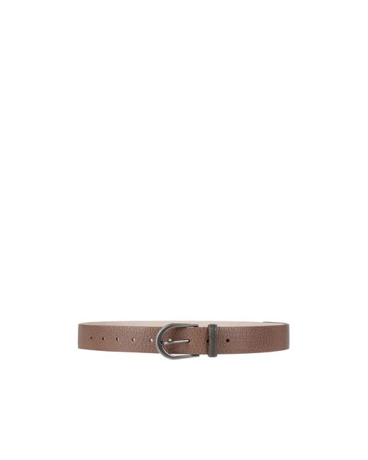 Brunello Cucinelli White Solid Color Belt
