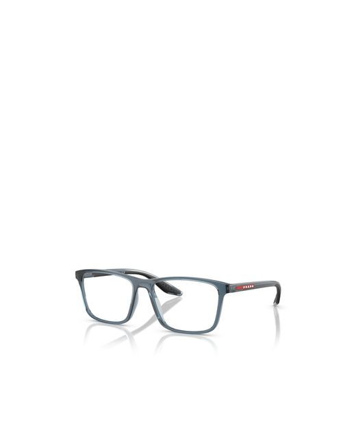 Prada Linea Rossa Metallic Prada Eyewear Square Frame Glasses for men