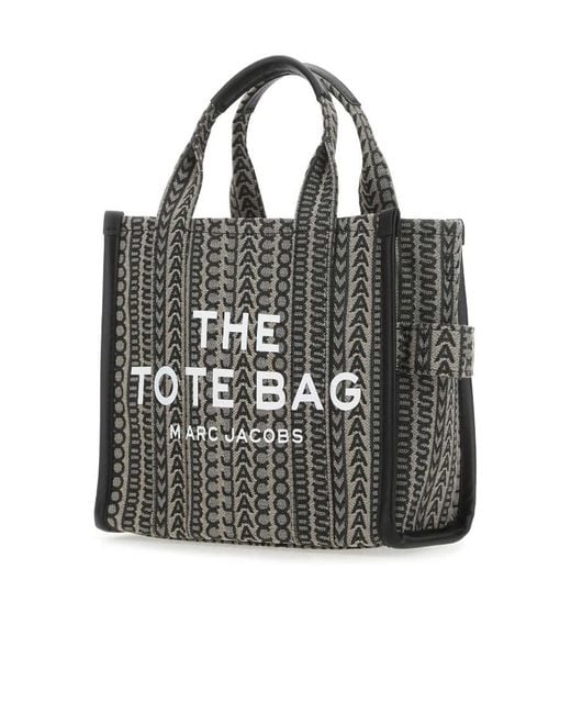 Marc Jacobs Black The Monogram Zipped Small Tote Bag