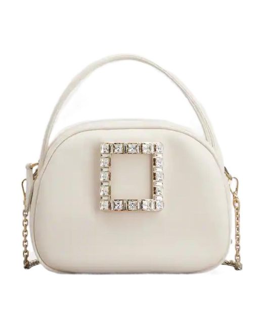 Roger Vivier Natural Viv' Ladybug Strass Buckle Mini Bag