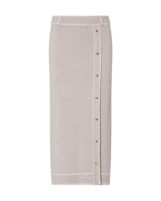 Liu Jo Gray Midi Skirt
