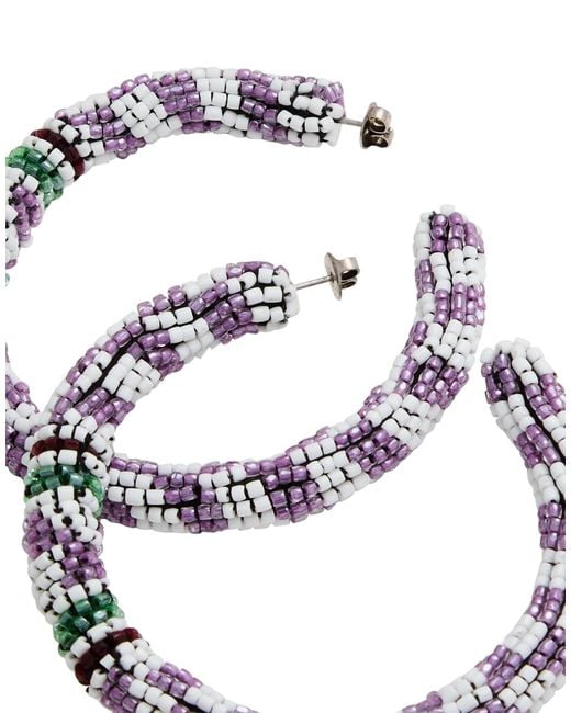 Isabel Marant White Hoop Earrings