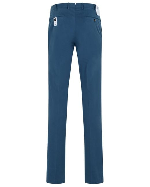 PT01 Blue Pt Torino Jogger Fit Stretch Pants for men