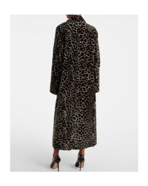 Dodo Bar Or Black Mlp Leopard-Print Shearling Coat