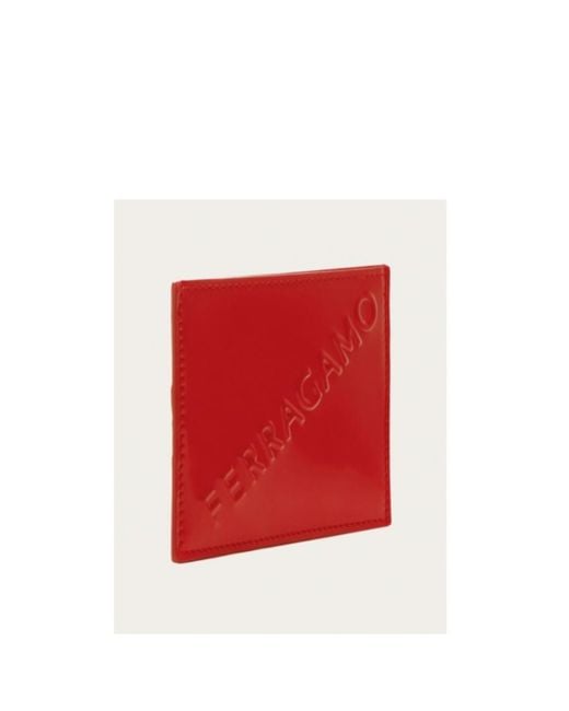 Ferragamo Red Logo Clip for men