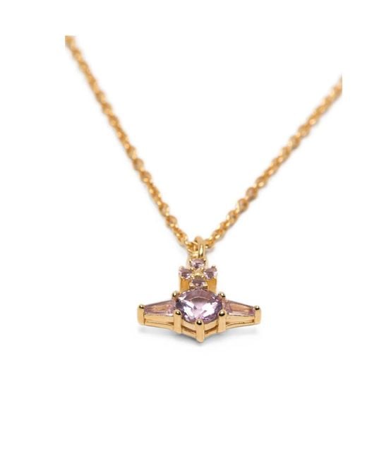 Vivienne Westwood White Ofelia Crystal-Embellished Necklace