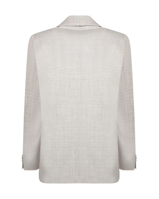 Canali Gray Two-Button Blazer for men