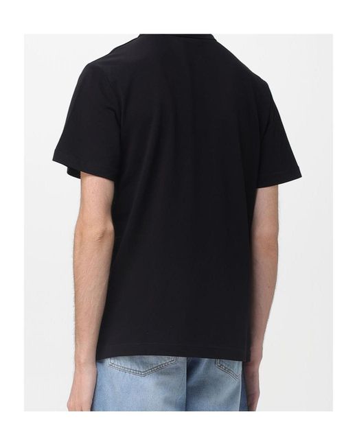 Just Cavalli Black Contrast Trim Logo Polo Shirt for men
