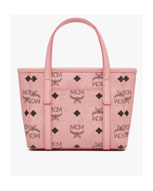 MCM Pink Double-Handle Cross-Body Bag