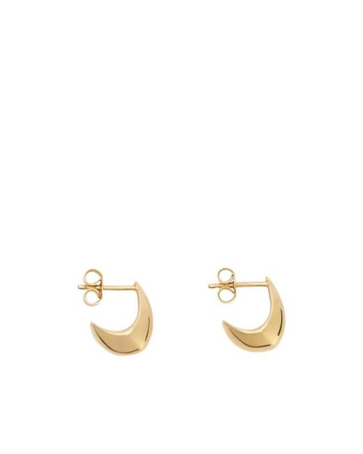 Lemaire Metallic Cuvered-Edge Drop Earrings