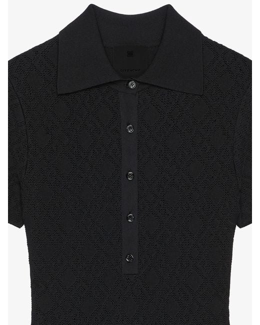 Givenchy Black Jacquard Mini Shirt Dress