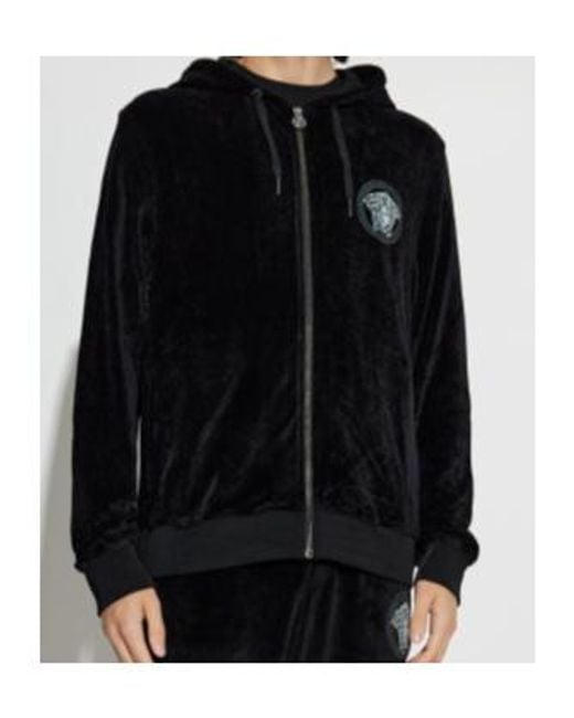 Versace Black Zip-Throughs for men