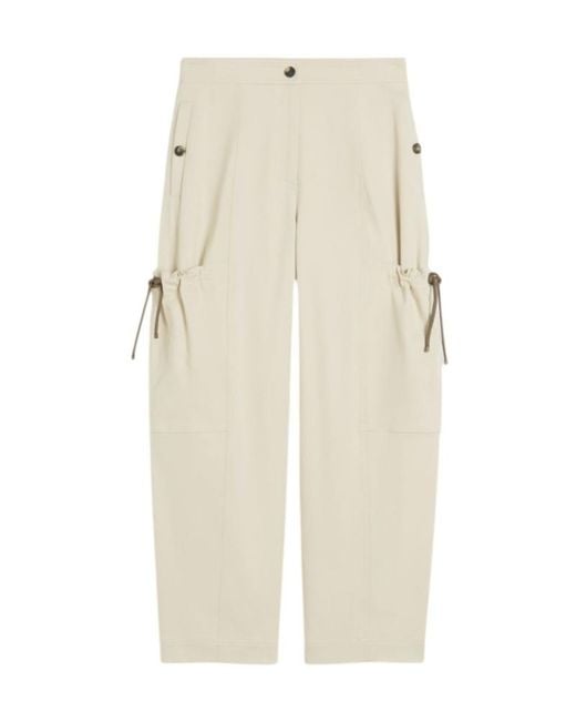 Max Mara Natural Stretch-Cotton Cargo Trousers