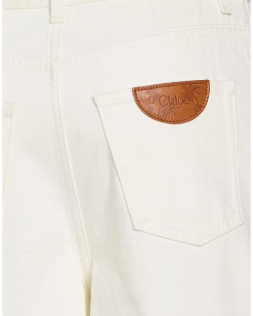 Chloé White Loose-Fitting Jeans