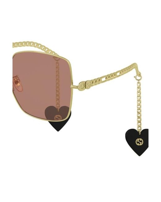 Gucci White Gg0724S Square-Frame Sunglasses