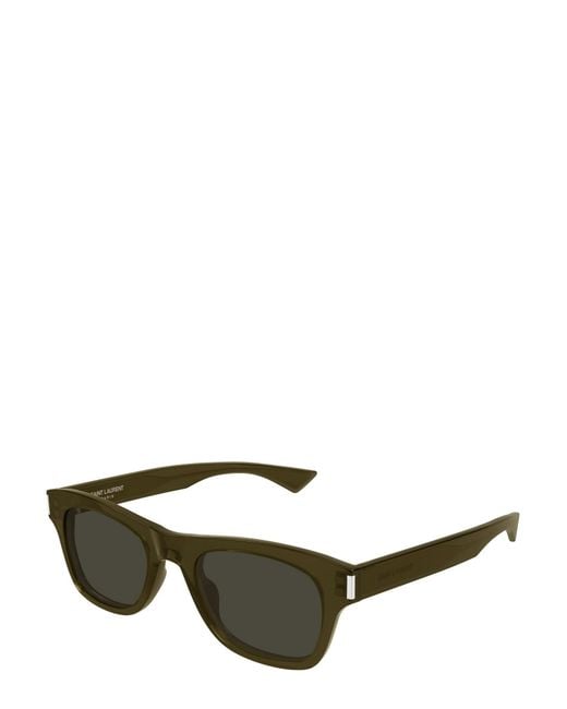 Saint Laurent Green Eyewear Sl877 Rectangular Sunglasses for men