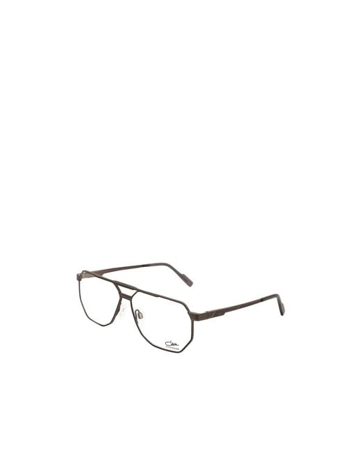 Cazal Metallic Geometric Frame Glasses for men