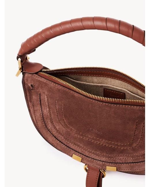 Chloé Brown Chloé Marcie Small Shoulder Bag