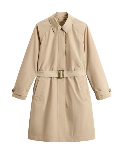 Woolrich Natural Summer Trench Coat