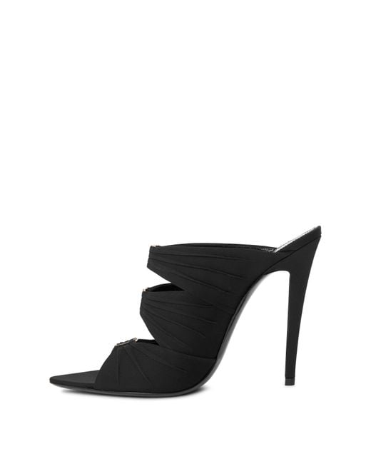 Saint Laurent Black Stiletto Court Shoes