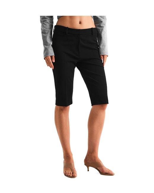 Magda Butrym Black Solid Color Casual Pants