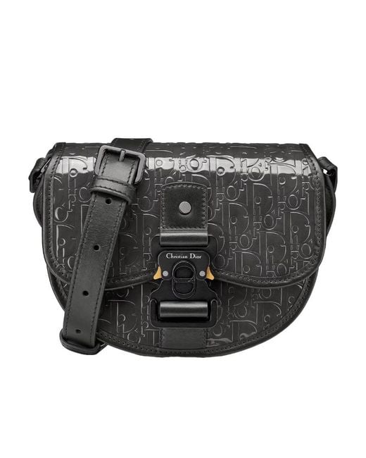 Dior Mini Gallop Bag With Strap in Black for Men | Lyst